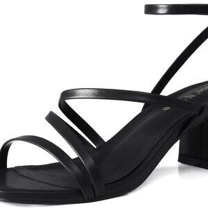 Women Strappy Block Heel Sandals Open Toe Ankle Strap Dress Shoes